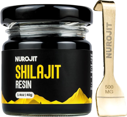 Pure Shilajit Resin, Himalayan Shilajit for Men and Women with 78%+ Fulvic Acid, Mineral Complex, 3rd Party Lab Tested, Natural Organic Resin, Vegan, Gluten Free, Daily Supplement 40g
