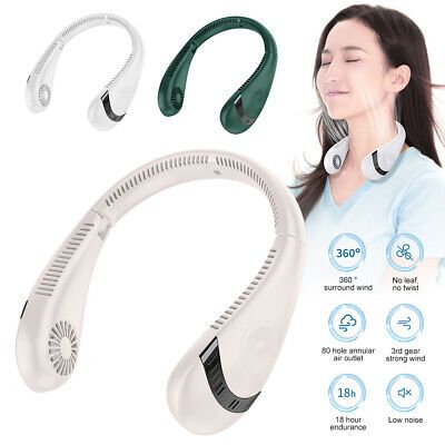 Bladeless Portable Neck Fan – 360°