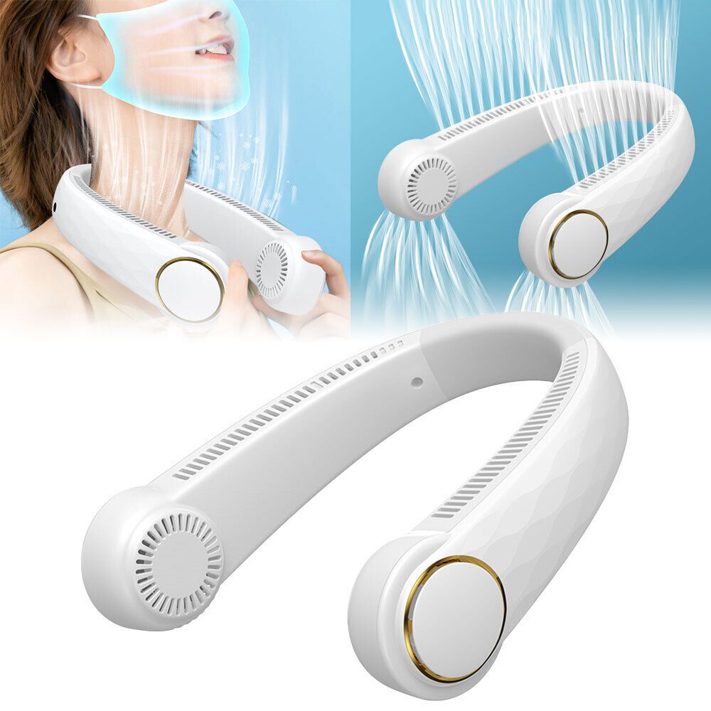 Bladeless Portable Neck Fan – 360°